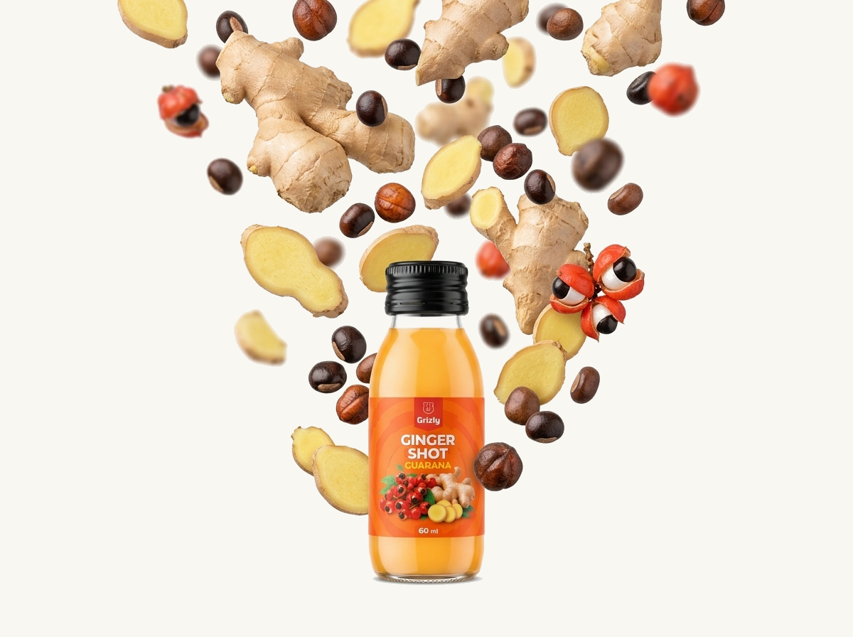 Detail GRIZLY Ginger shot Guarana