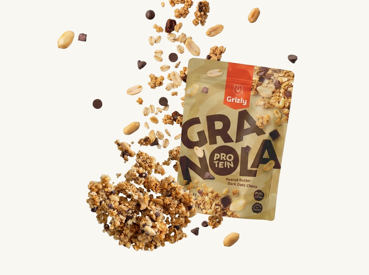 padající arašídy a čokoláda