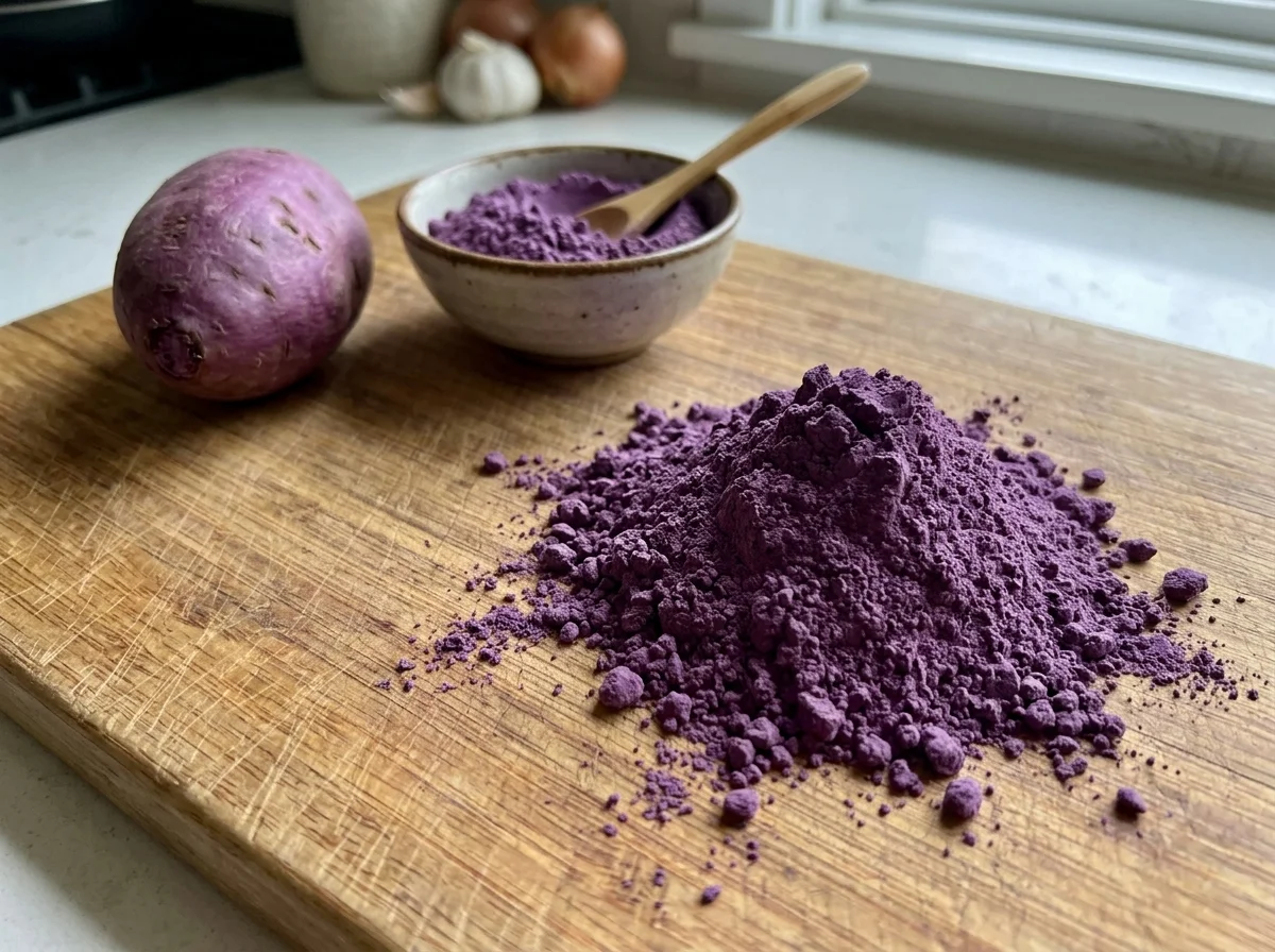 Ube latte lívance