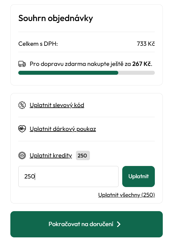 jak uplatnit kredity na Grizly