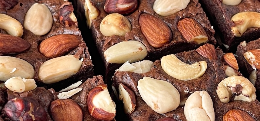Veganské ořechové brownies