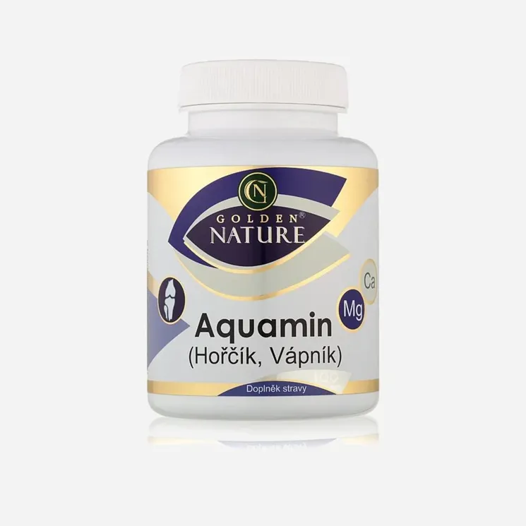 Aquamin Vápník+Hořčík 100 tablet 6 x 100 kapslí