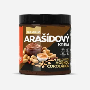 Arašídový krém s belgickou hořkou čokoládou premium 6 x 250 g