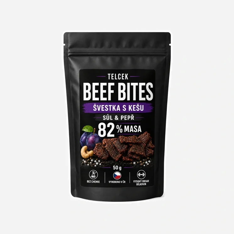 Beef bites sůl s pepřem