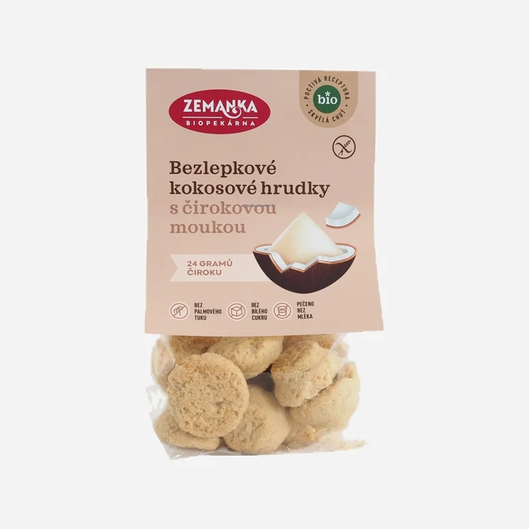 Bezlepkové čirokové sušenky kokosové BIO