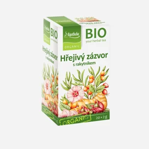 BIO Hřejivý zázvor s rakytníkem 6 x 40 g