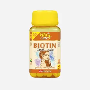 Biotin 300 mcg + Selen + Zinek 6 x 80 tablet