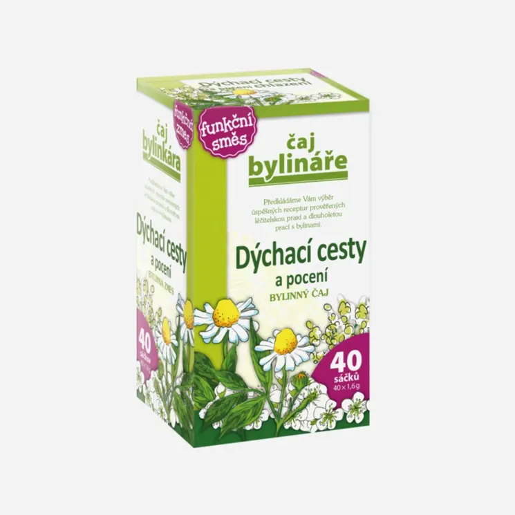 Bylinář Dýchací cesty a pocení 40 sáčků