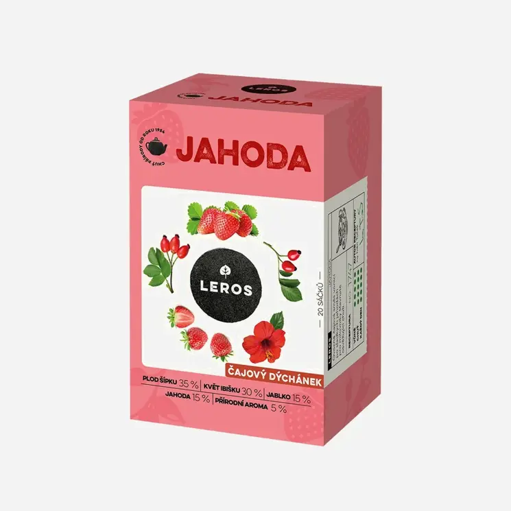 Čajový Dýchánek jahoda 6 x 20 sáčků