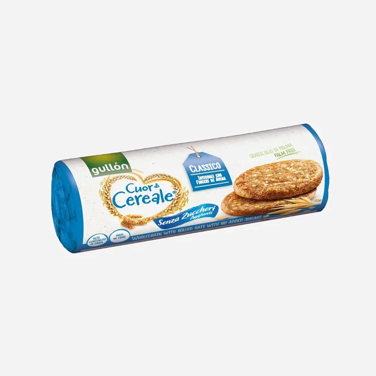 Celozrnné sušenky Cuor di cereale, bez přídavku cukru 6 x 280 g