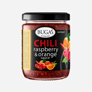 Chilli omáčka s malinami a pomerančem 6 x 170 g