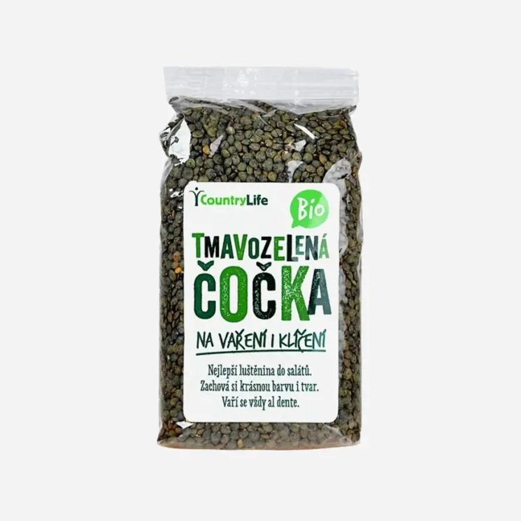 Čočka tmavozelená BIO 6 x 500 g