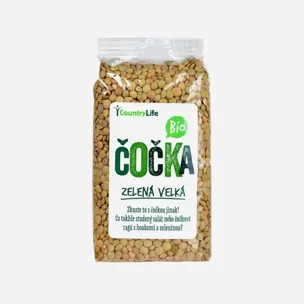Čočka zelená velká BIO