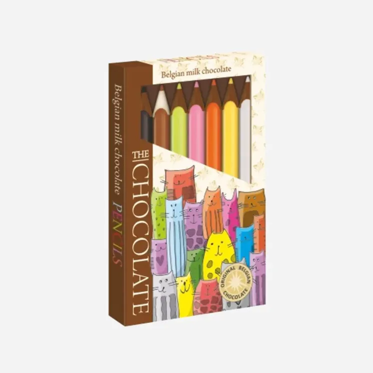 Čoko pastelky mléčné - motiv kočky 6 x 100 g