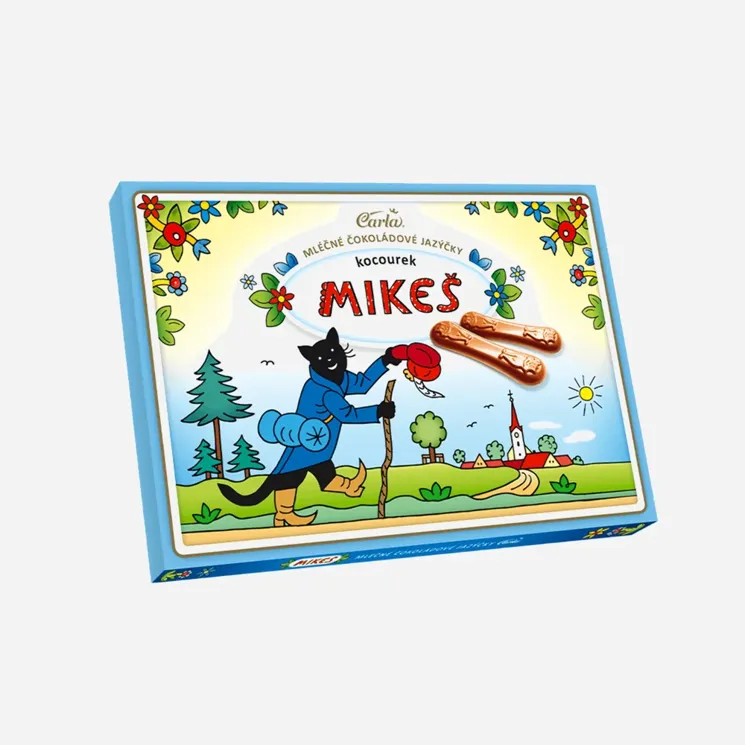 Čokoládové jazýčky mléčné MIKEŠ