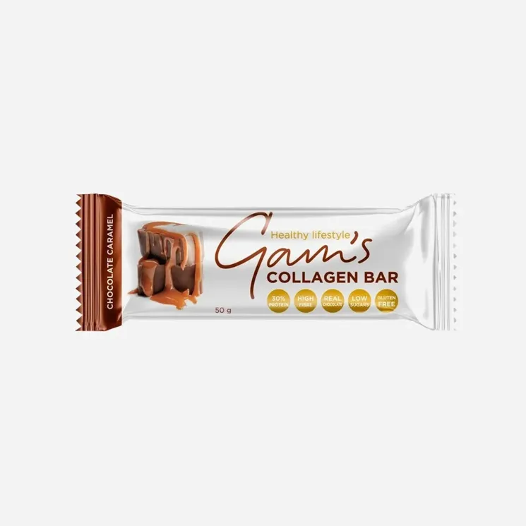 Collagenová tyčinka čokoláda a karamel 12 x 50 g