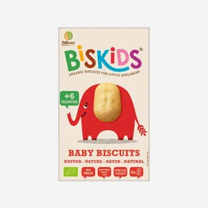 Dětské celozrnné sušenky Natural 6M+ BIO 6 x 120 g