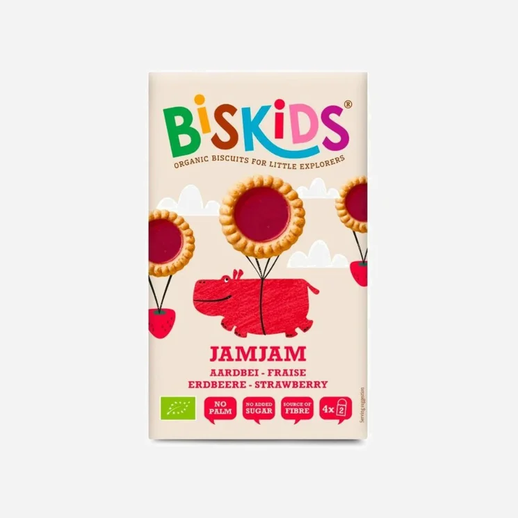 Dětské koláčky s jahodovým džemem bez přidaného cukru BIO