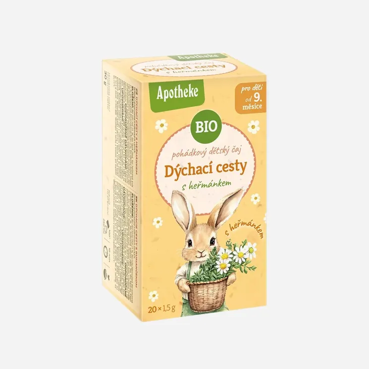 Dětský čaj Dýchací cesty s heřmánkem BIO