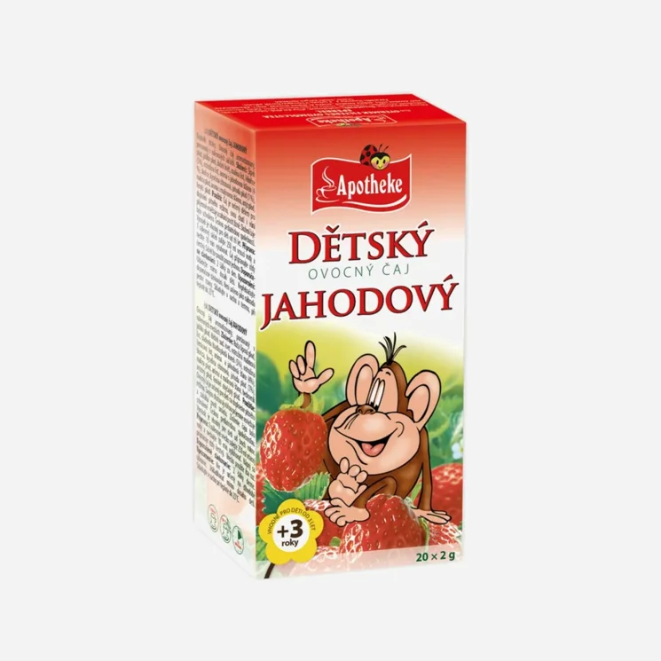 Dětský čaj jahodový 20 sáčků 6 x 40 g
