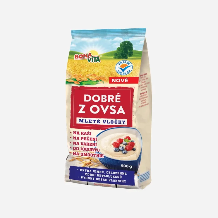 Dobré z ovsa - ovesné mleté vločky 6 x 500 g