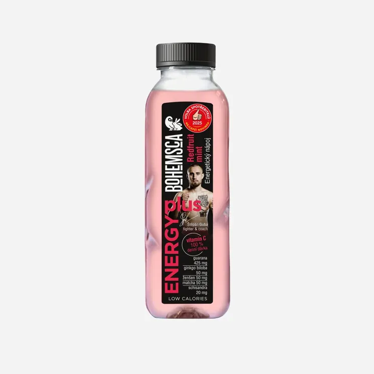 Energy plus energetický nápoj Redfruit mint