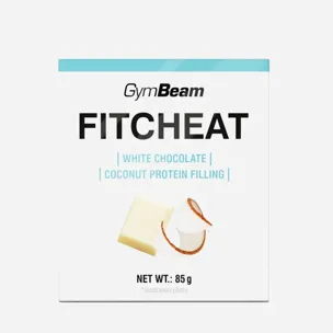 Fitcheat Proteinová čokoláda bílá čokoláda a kokos 6 x 80 g