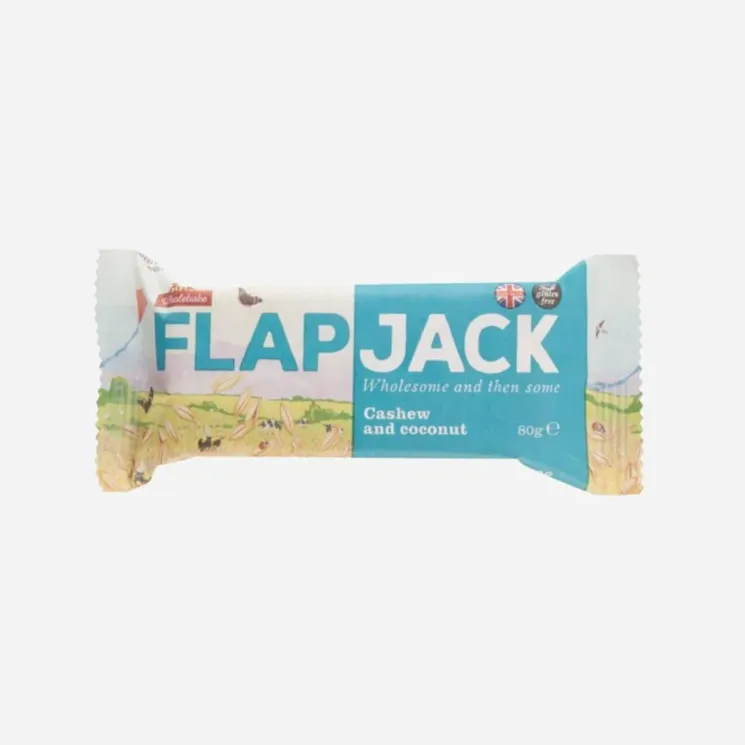 Flapjack ovesný kešu-kokos bezlepkový 12 x 80 g