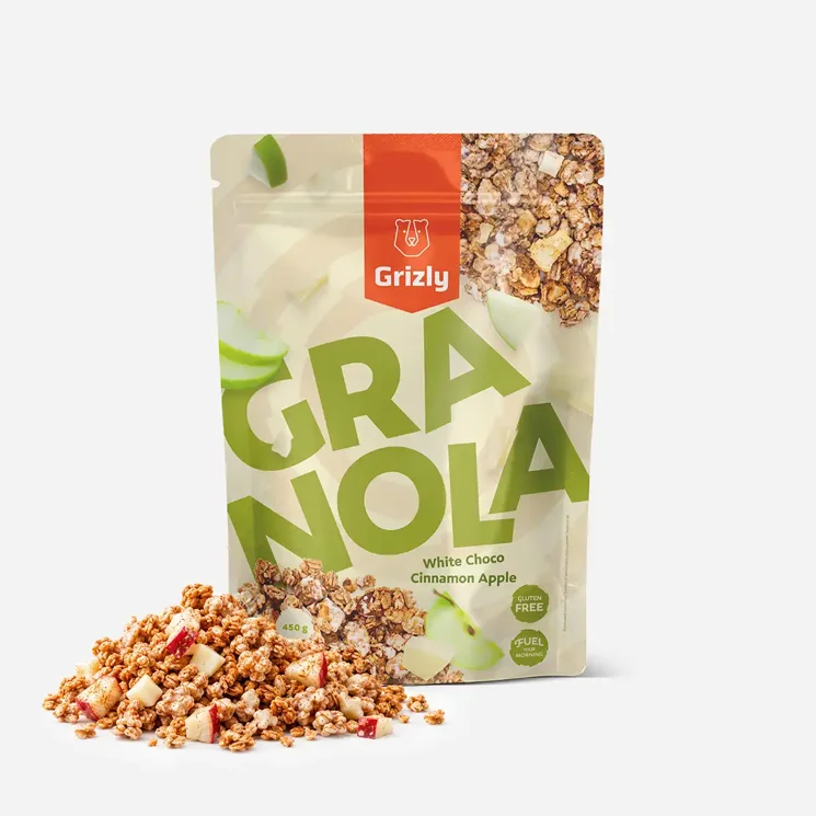 Granola bílá čokoláda, skořice a jablko 6 x 450 g