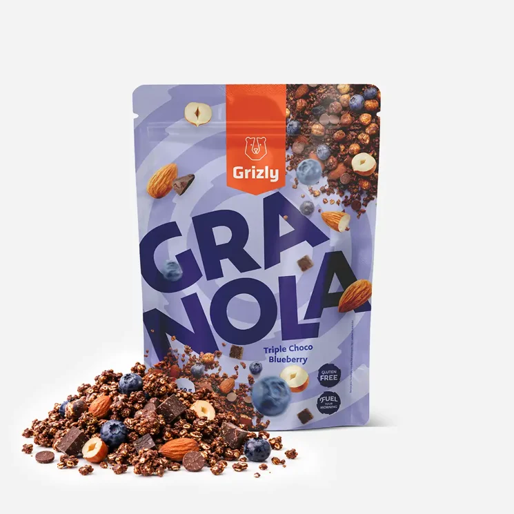 Granola hořká čokoláda s borůvkami
