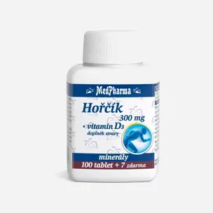 Hořčík 300 mg + vitamin D3 107 tablet 6 x 107 tablet