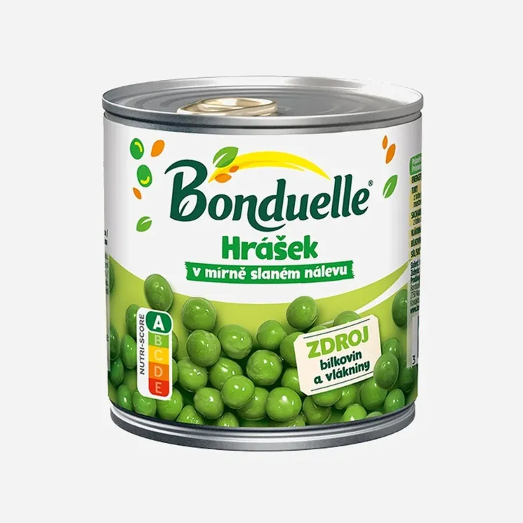 Hrášek v mírně slaném nálevu 6 x 400 g