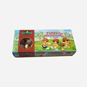 Hříbečky mini z karamelové polevy a sušenky