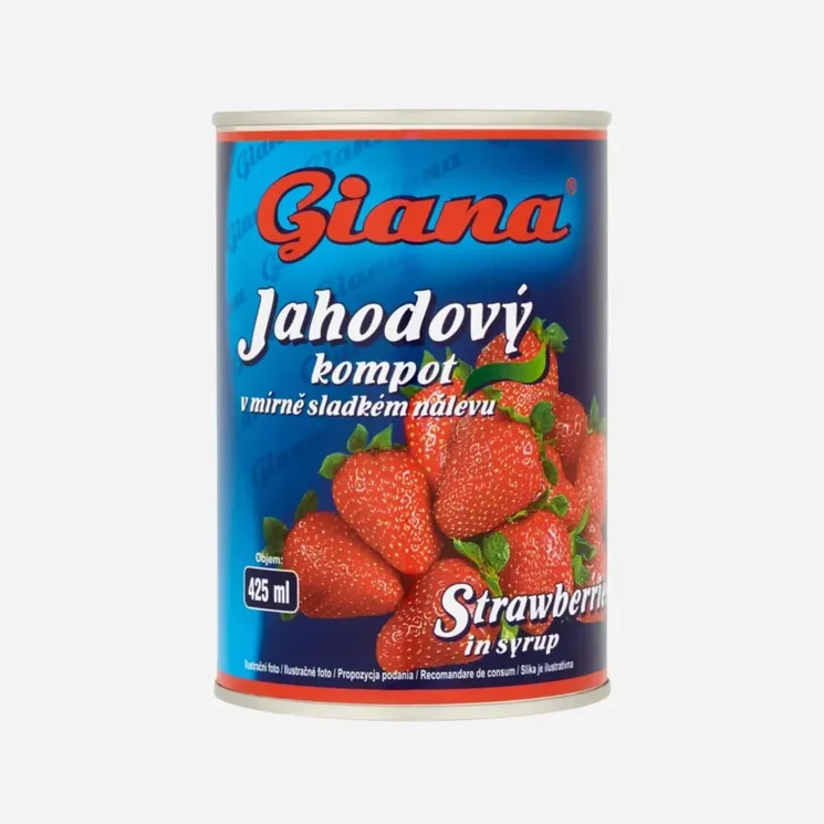 Jahodový kompot 425 ml () 6 x 400 g