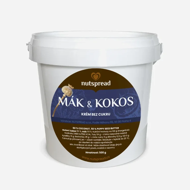 Kokosovo-makové máslo