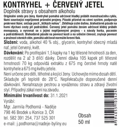 Kontryhel a červený jetel 6 x 50 ml
