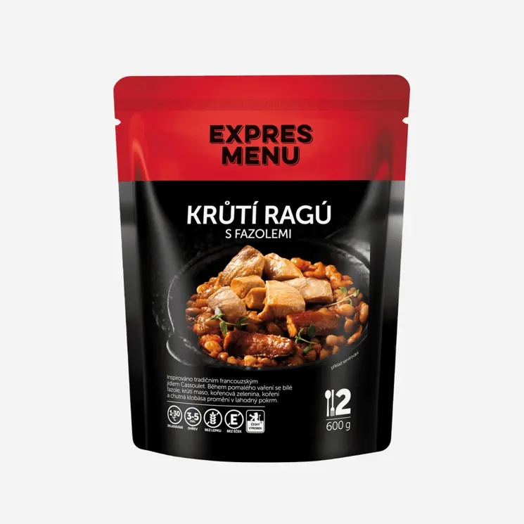 Krůtí ragů s fazolemi