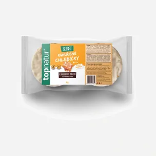 Kukuřičné chlebíčky se slaným karamelem s jogurtovou polevou 6 x 70 g