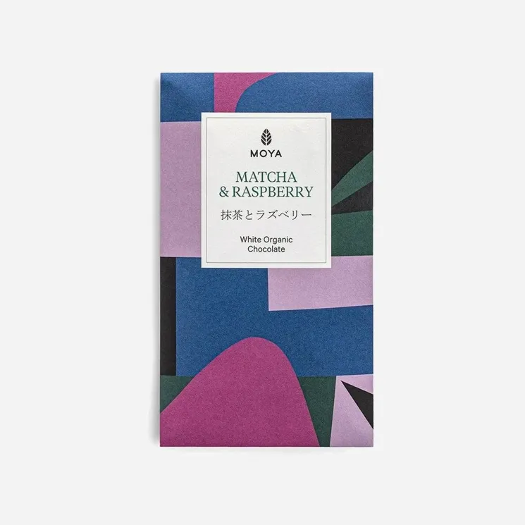 La Naya Bílá čokoláda s příchutí matcha a malin BIO 6 x 80 g