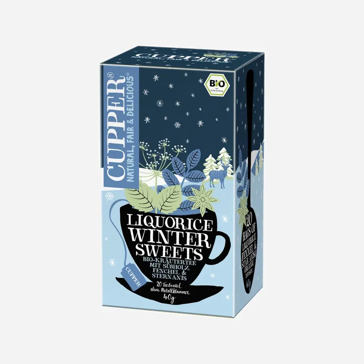 Liquorice Winter Sweets BIO 6 x 20 sáčků