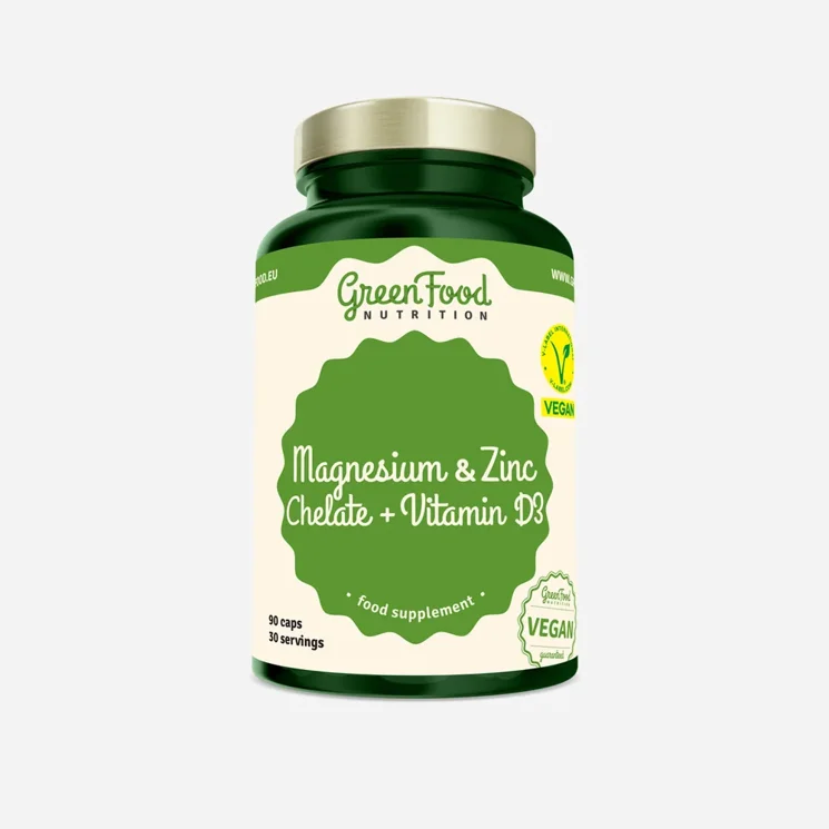Magnesium, Zinc Chelate a Vitamin D3 6 x 90 kapslí