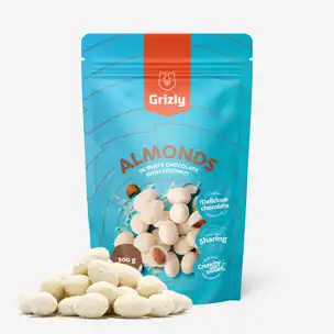 Mandle v bílé čokoládě s kokosem 6 x 500 g
