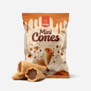 Mini kornoutky slaný karamel