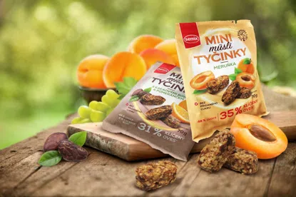 Mini müsli tyčinky s meruňkami bez lepku 12 x 70 g