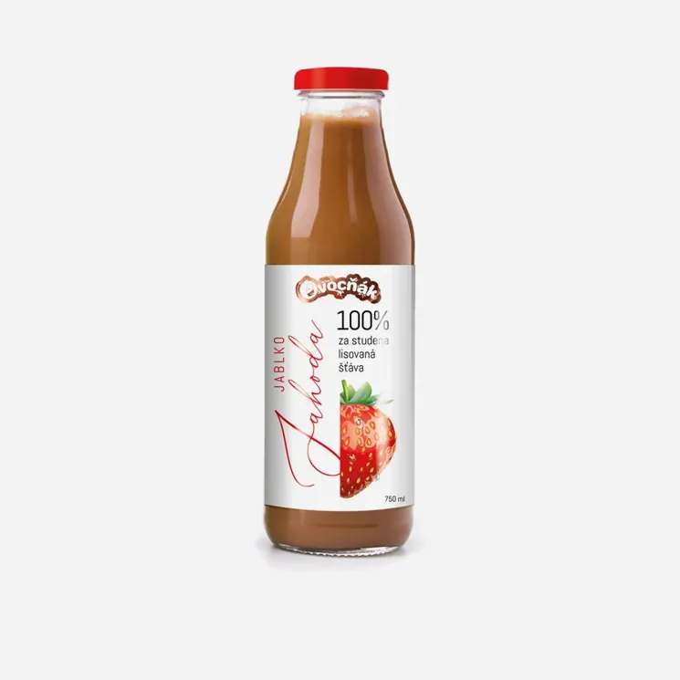 Mošt jablko a jahoda 12 x 750 ml