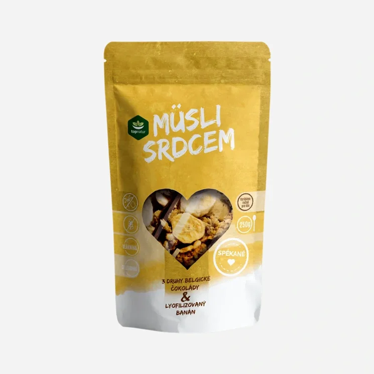 Müsli srdcem Čoko trio a banán 6 x 250 g