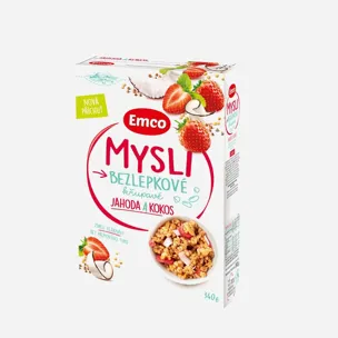 Mysli bezlepkové jahoda a kokos 6 x 340 g