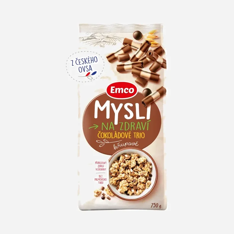 Mysli křupavé - Čokoládové trio 6 x 750 g