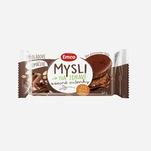 Mysli Ovesné sušenky polomáčené  čokoladové
