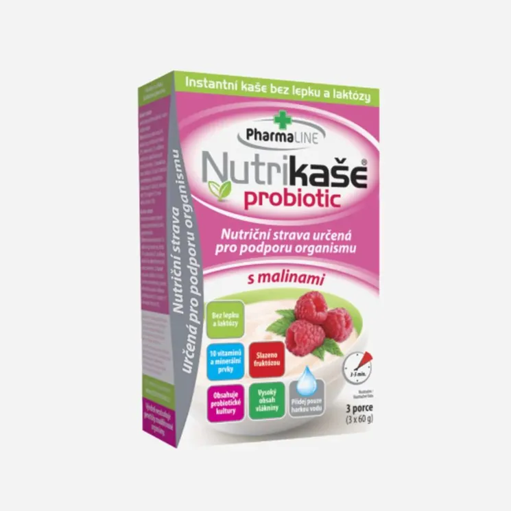 Nutrikaše probiotic s malinami